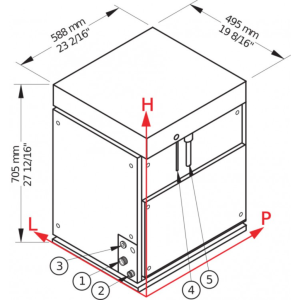 Льдогенератор Brema M600 Split (чешуя) - Изображение 3