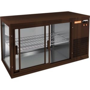 Витрина холодильная настольная HICOLD VRL 1300 R Brown
