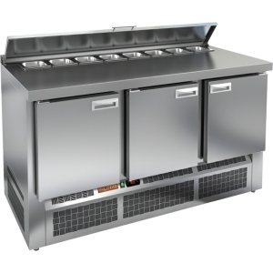 Стол холодильный для салатов HiCold SLE2-111GN (1/6) З с крышкой