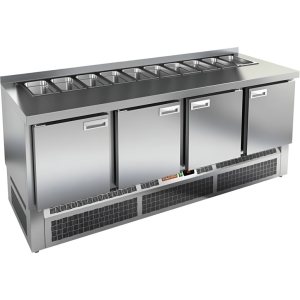 Стол холодильный для салатов HiCold SLE1-1111SN (1/3) без крышки