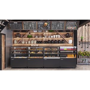 Витрина кондитерская Carboma KC78-110 VV 1,2-1 (9005) - Изображение 6