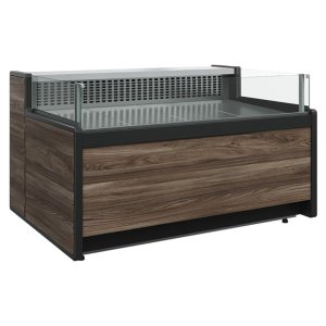 Витрина холодильная Carboma GC111 SM 0,94-2 (открытая) (1008 Темный дуб)
