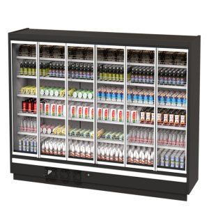 Горка холодильная Kifato Прага 3750×800×2150 (с дверьми, встроенный агрегат)